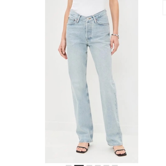 Free People AGOLDE V-Waist Kelly Jeans - Picture 4 of 12